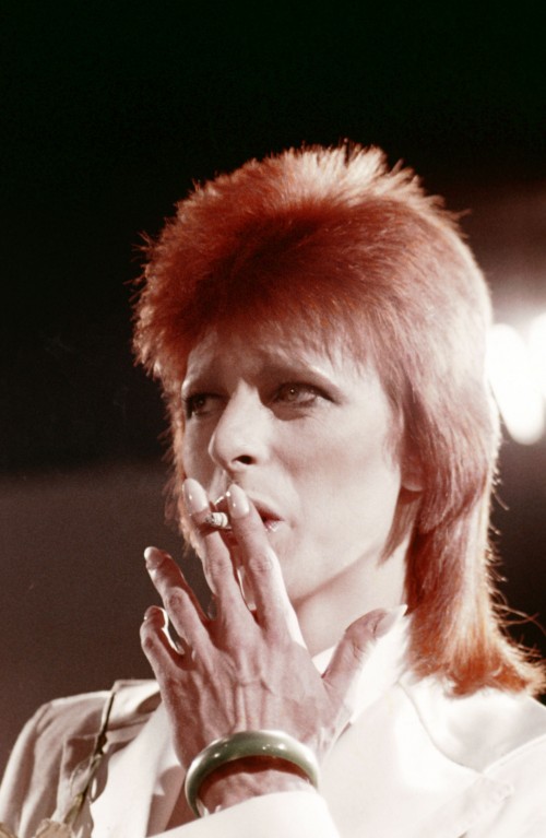 MIDNIGHT SPECIAL -- "The 1980 Floor Show starring David Bowie" Episode 210 -- Aired: 11/16/73 -- Pictured: David Bowie during his last show as Ziggy Stardust filmed mostly at The Marquee Club in London, England from October 18-20, 1973 -- (Photo by: NBC/NBCU Photo Bank via Getty Images)