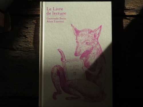 2- Le livre de lecture - Gertrude Stein - Martin Richet - Alice Lorenzi - Cambourakis - Couv