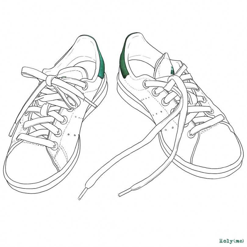 stan smith coloriage