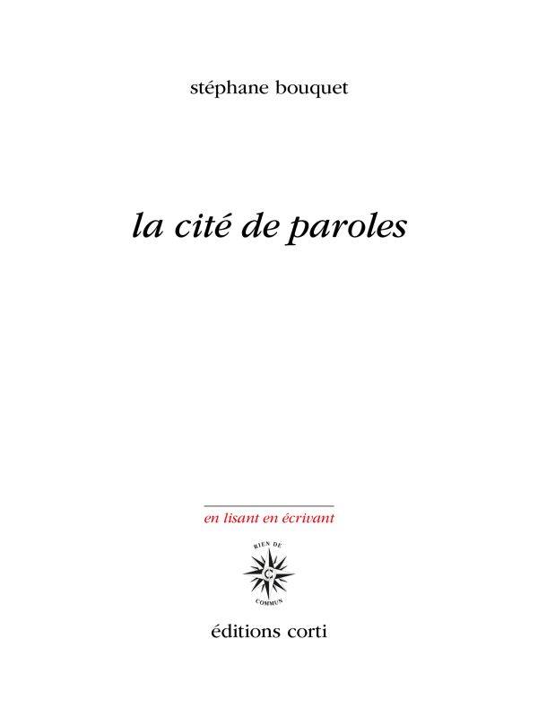 Stéphane Bouquet, la poésie comme rythme de la parole échangée | Addict ...