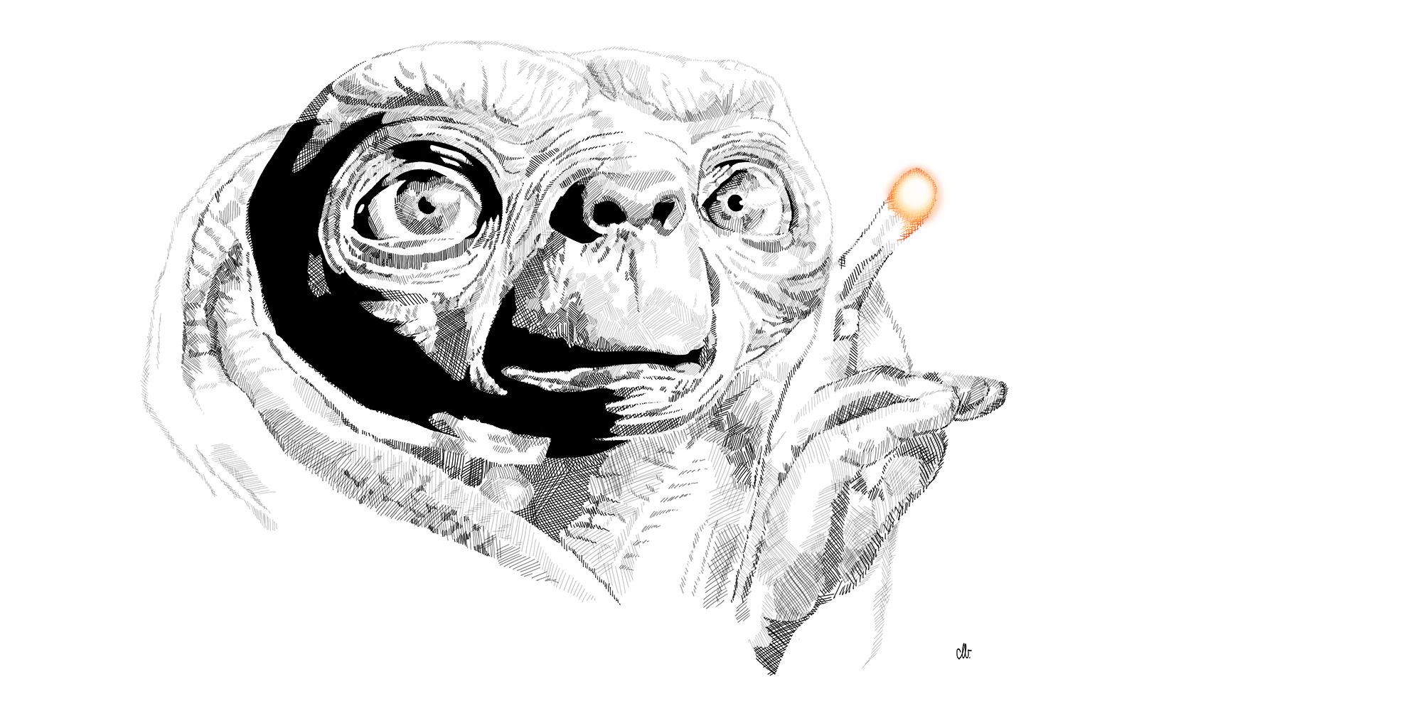 E.T. L'extra-terrestre / Illustration par Holy(me)