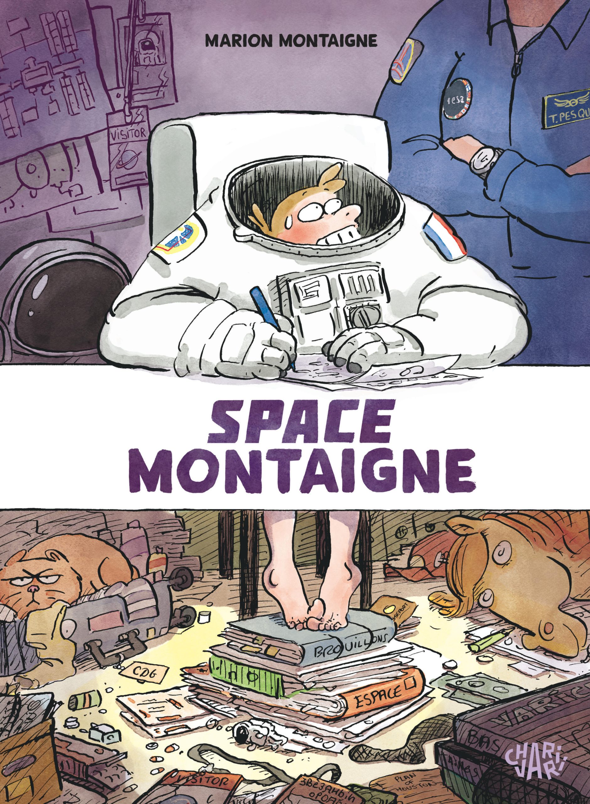 A la découverte de territoires inconnus en 3 BDs
space montaigne marion montaigne dargaud charivari