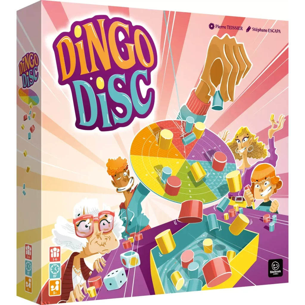 Trois jeux d'équilibre qui mettent les nerfs à rude épreuve !
Dingo Disc de Pierre Teissier et Stéphane Escapa - Blackrock Games - 2025