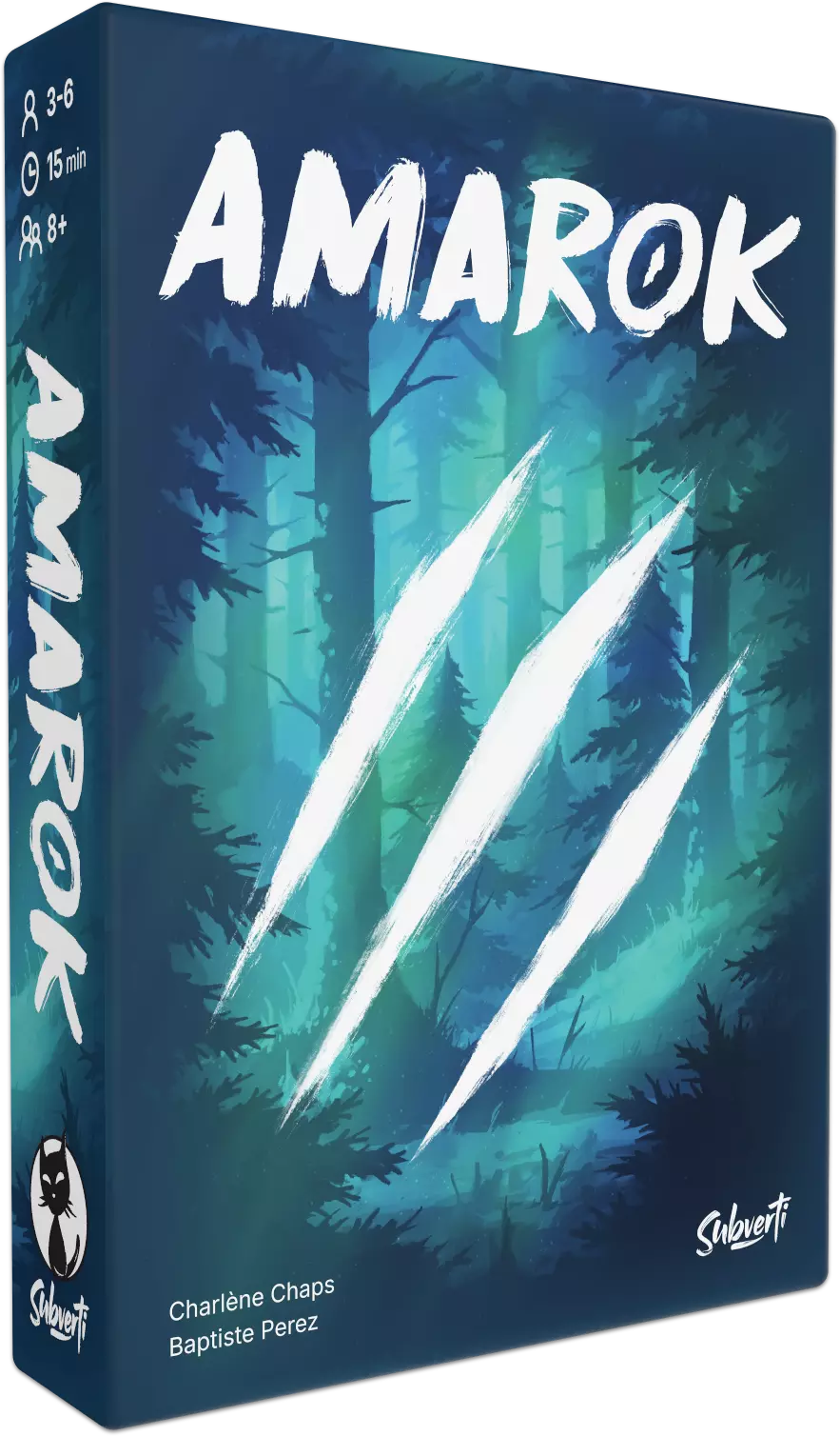 Deux jeux fascinants en petit format
Amarok de Charlène Chaps et Baptiste Perez - Subverti - 2026