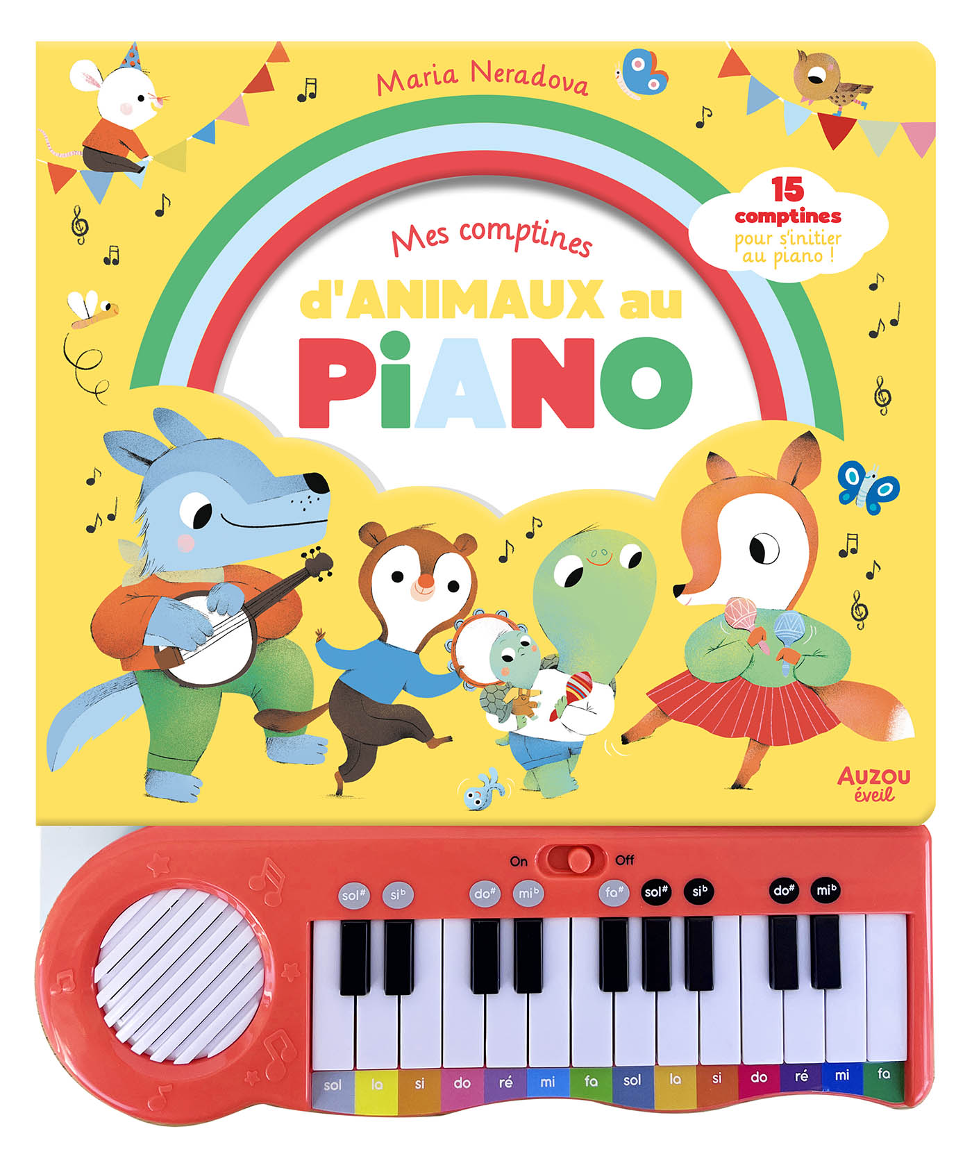 Quand Auzou transforme le livre en jouet
Mes comptines d'animaux au piano de Maria Neradova, Auzou, 2026
